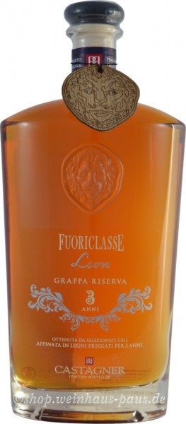 Castagner Grappa Fuoriclasse Leon Riserva 3 Anni 0,7L 38% günstig kaufen