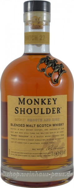 William Grant Monkey Shoulder Blended Malt 0,7L 40% günstig kaufen