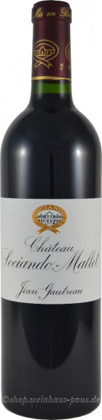 Der Chateau Sociando-Mallet von Jean Gautreau