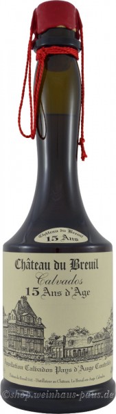 Der Calvados 15 Jahre von Château du Brieul