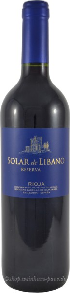 Bodegas Castillo de Sajazarra Solar de Libano Reserva 2015 günstig kaufen