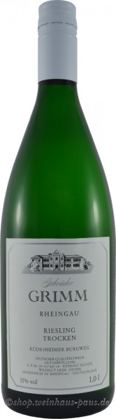 Weingut Gebrüder Grimm Riesling 1L Literwein QbA 2022 günstig kaufen