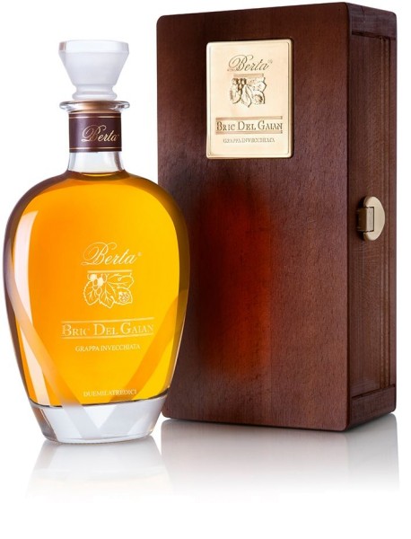 Distillerie Berta Grappa Bric del Gaian 2015 in edler Holzkiste günstig kaufen