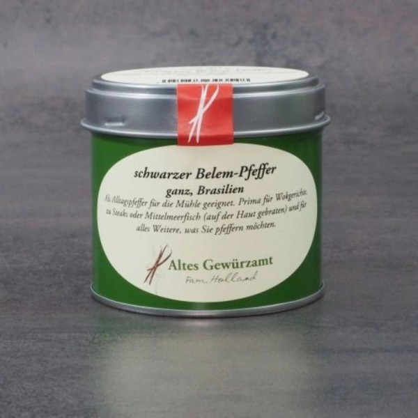 Ingo Holland schwarzer Belem Pfeffer, ganz, Brasilien Altes Gewürzamt günstig kaufen