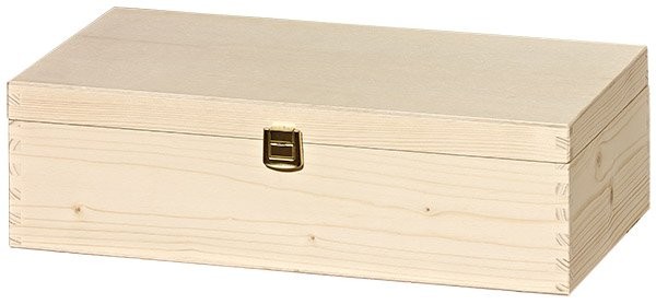 Holzkiste mit Scharnier - 2er Natur günstig kaufen