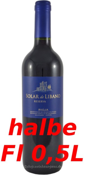 Castillo de Sajazarra Solar de Libano Reserva 0,5L 2016 günstig kaufen
