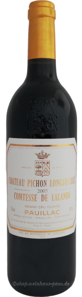Château Pichon Longueville Comtesse de Lalande GC Classé 2005 günstig kaufen