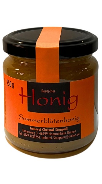 Honig Imkerei Stenpaß Sommerhonig 250g